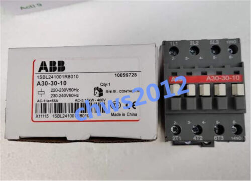 1 PCS NEW ABB AC contactor A30-30-10 AC220V