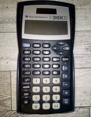 Texas Instruments TI-30XIIS Scientific Calculator Solar Battery- Tested Works