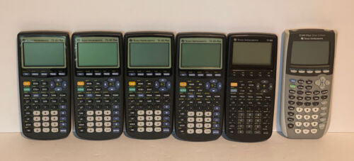 Texas Instruments TI-83 Plus Graphing Calculator Lot Of: 6/ For Parts/Read