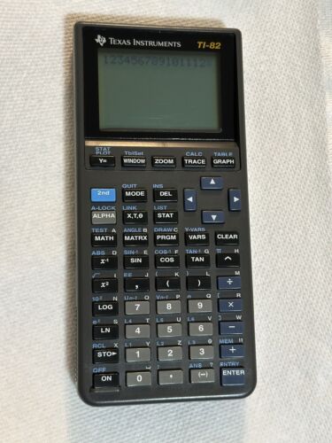 Texas Instruments TI-82 Graphing Calculator With Slide Cover