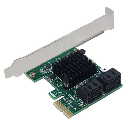 1X PCI Express SATA3.0 4 Port Extender PCI-E X1/X4/X8/X16 Converter Card 6Gbps