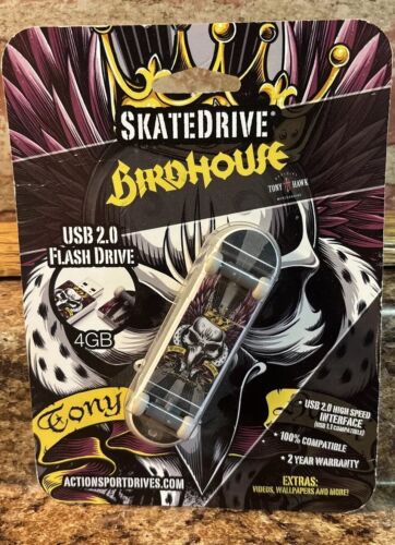 SkateDrive Birdhouse 4GB USB 2.0 Flash Drive Tony Hawk Portable Memory Collector