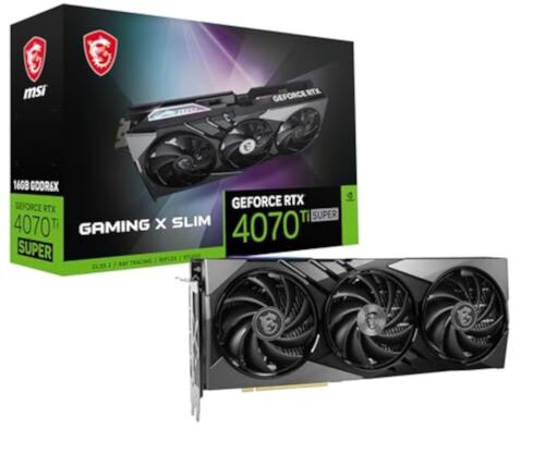 MSI GeForce RTX 4070 Ti Super 16G Gaming X Slim Graphic Card – NVIDIA Ge