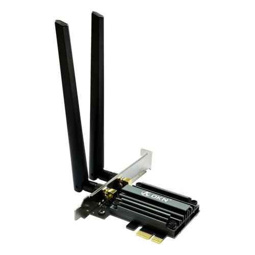 WiFi 7 PCIE Card 9.3Gbps 802.11BE WiFi 6E Card with Bluetooth 5.4 Tri-Band 4K…