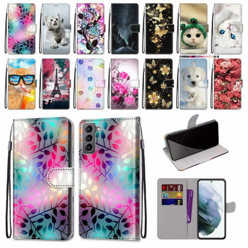 For Samsung S22 Plus Ultra PU Leather Wallet Stand Shockproof Card Phone Case