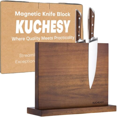 Magnetic Knife Holder – KUCHEASY Double Sided Magnetic Knife Block Without Kn…