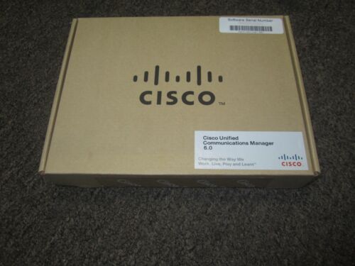 New Sealed Cisco Unified Communications Mananger 6.0 SW-CUP6.0-K9P Software CCM