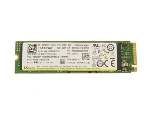 Dell XPWV2 (Sk Hynix HFS002TEJ9X101N) Solid State Drive