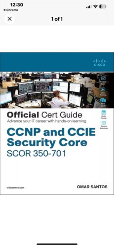 Official Cert Guide CCNP and CCIE Security Core SCOR 350-701 Official Cert