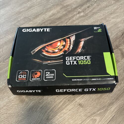 GIGABYTE GeForce GTX 1050 2GB Graphics Card EUC In Box No Disc