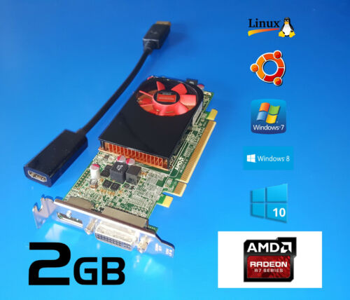 2GB HP PAVILION SLIMLINE Low Profile Half Height Size Length Video Graphics Card