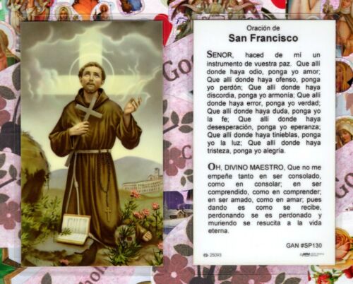 Oracion de San Francisco – Spanish – Laminated Holy Card GAN#SP130