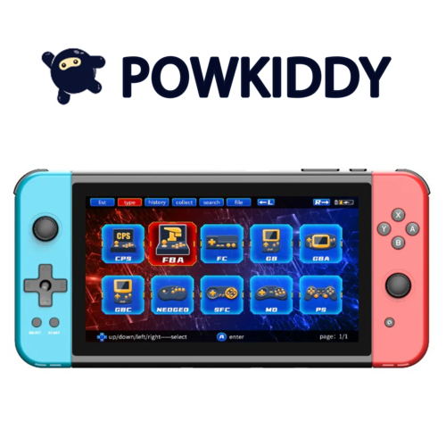 Powkiddy Retro Game Console 7-inch 10 emulator Pocket Monsters Arcade AI Chip