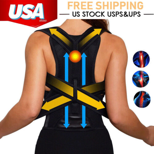 Posture Corrector Shoulder Support Belt Body Brace Bad Back Lumbar Men Women NEW