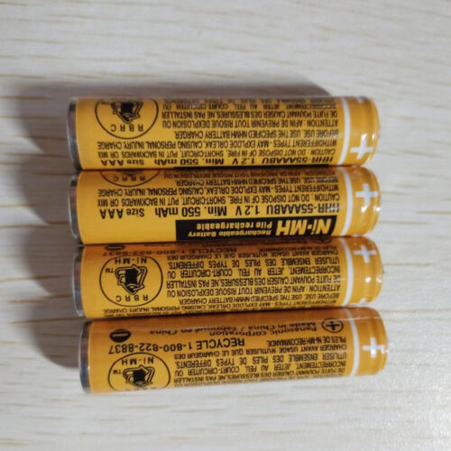 4pcs New HHR-55AAABU AAA 550mAH 1.2v 7# Rechargeable NI-MH Battery