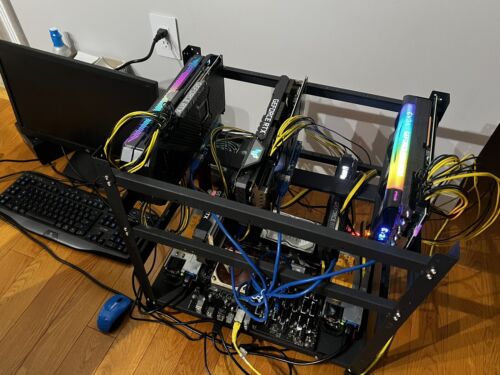 Ethereum Mining rig (7) 3000 Series Nvida 535MH. Plug In And Play. Check Details