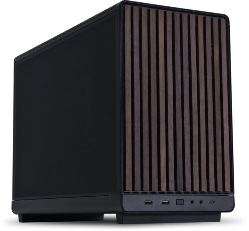 Lian Li A3-MATX-WD BLACK-Wood Front panbel-26.3L Micro Form Factor Chassis Black