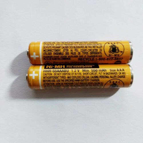 2pcs HHR-55AAABU AAA 550mAH 7# RECHARGEABLE 1.2V BATTERY NI-MH