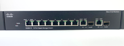 Cisco SG300-10  10-Port Gigabit Managed Switch W/Rack Ears