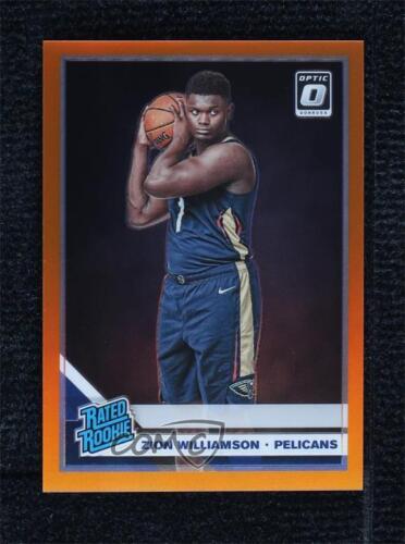 2019 Panini Donruss Optic Rated Orange Prizm /199 Zion Williamson #158 Rookie RC