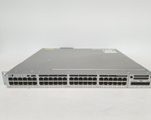 Cisco Catalyst WS-C3850-48U-S 48 Port-Switch With C3850-NM-2-10G Dual Pwr spply