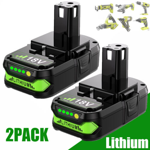 2x For RYOBI P108 18V One Plus High Capacity Battery 18 Volt Lithium-Ion New