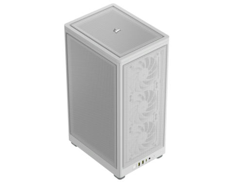 CORSAIR 2000D AIRFLOW Mini-ITX PC Case – White – Mini-ITX Form-Factor – Steel Me