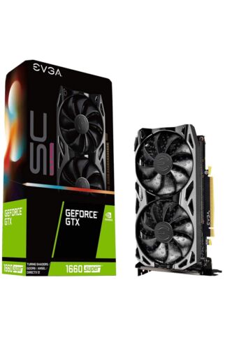 EVGA NVIDIA GeForce GTX 1660 Super 6GB GDDR6 PCI Express 3.0 Card Black -…