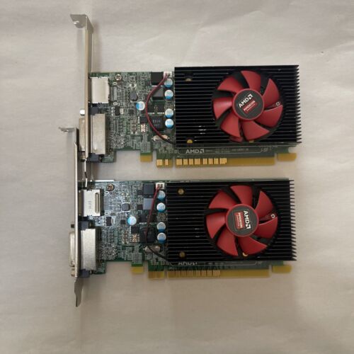 LOT OF 2 AMD Radeon 109-C86957-00 V337 VER 4.0 PCI Express x16 High Profile Card