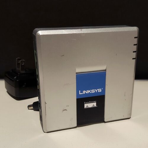 Linksys Cisco SPA2102 2-Port VoIP Wired Phone Ethernet Router w/ AC Adapter – A