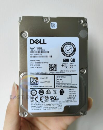 Dell FPW68 0FPW68 ST600MP0036 600GB 512e SAS 15000 RPM 2.5” 12Gbps Hard Drive