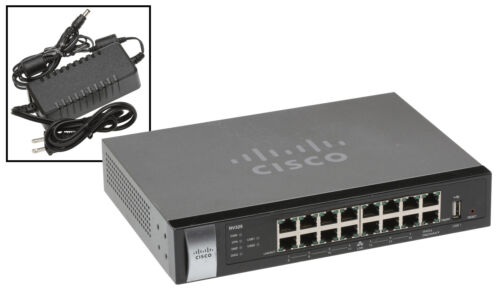 Cisco RV-325 14 Port Gigabit Wired VPN Router OpenVPN SPI Firewall IPSec RV325