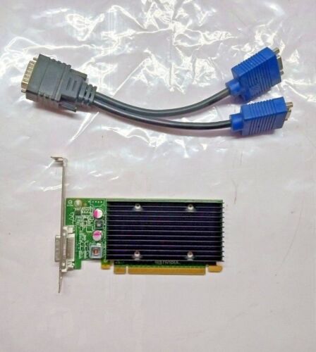 HP NVIDIA NVS 300 512MB GDDR3 PCIe X16 DMS59 Graphics Card DVI Splitter Included