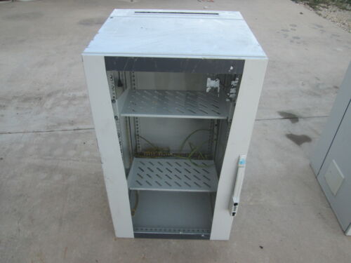 1 Used Rittal IT Solutions Computer Network Cabinet w/Glass Door, Lockable