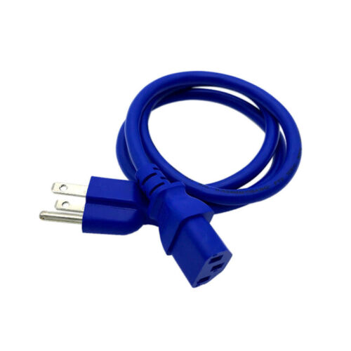 Blue Power Cord for HP OFFICEJET PRINTER J5735 4315 4355 J3640 J3680 3ft