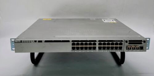 Cisco WS-C3850-24P-S 24-Port Gigabit PoE+ Switch Dual PSU