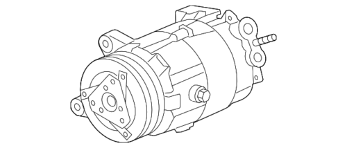 Genuine GM Air Conditioning Compressor and Clutch Assembly 84378274