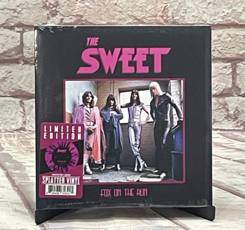 The Sweet – “Fox on the Run ” – 7 inch 45 rpm  Sealed Pink/Black Splatter Vinyl