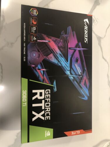 GIGABYTE NVIDIA AORUS GeForce RTX 3060 Ti ELITE 8G Rev 2.0 8GB GPU