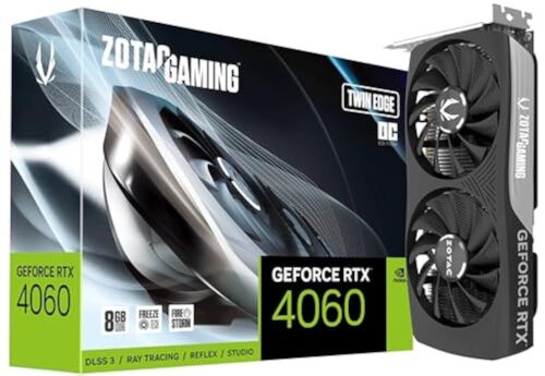 ZOTAC Gaming Geforce RTX 4060 8Gb Twin Edge Gddr6, 128Bit, Pci Express 4