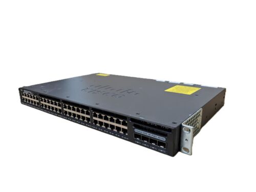 Cisco Catalyst 3650 48 Port Ethernet Network Switch IPBase WS-C3650-48FQM-S