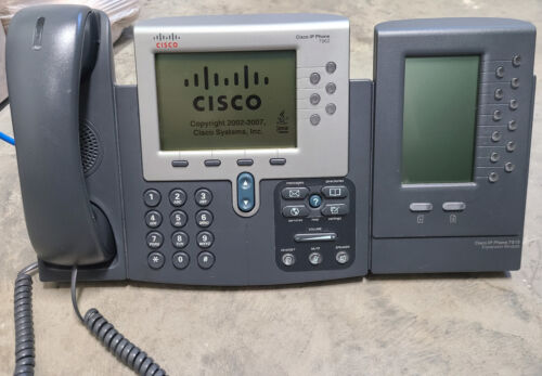 Cisco 7962 Series CP-7962G Unified VoIP IP + 7915 Expansion Module NO PS,Stand