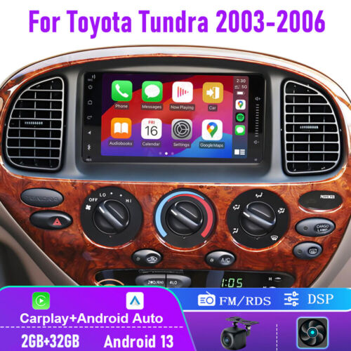 7″ For Toyota Tundra 2003-2006 Carplay Android Auto Car Radio GPS Navi Head Unit