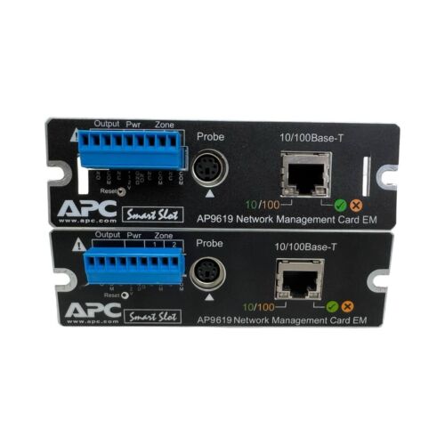 Lot of 2 – APC AP9619 UPS Network Management Card