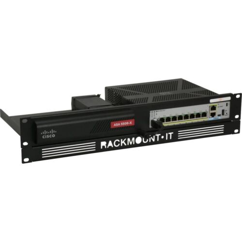 RACKMOUNT.IT Cisrack Rack Mount for Network Security & Firewall Device Jet Black