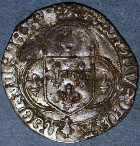 Europian Medieval Louis XI the Prudent Blanc 1461-1483 silver Dy#550