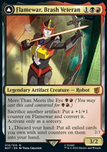 MTG Magic the Gathering Flamewar, Brash Veteran (10/60) Transformers LP