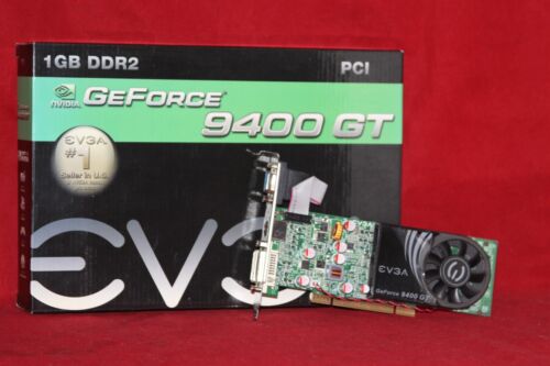 EVGA Nvidia GeForce 9400 GT, 1GB DDR2, PCI Graphics Card. (01G-P1-N948-LR)