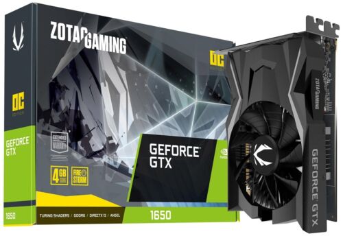 ZOTAC Video Card GeForce GTX 1650 OC PCI Exp 3.0 4GB GDDR6 NEW