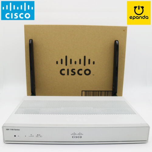 Cisco C1111-8PLTELA ISR 4G LTE, ISR-1100-POE4, 150W PoE PSU, Security License